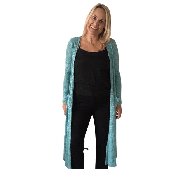 LuLaRoe Sweaters - LulaRoe Sarah Cardigan - Aqua Blue Teal Coloring